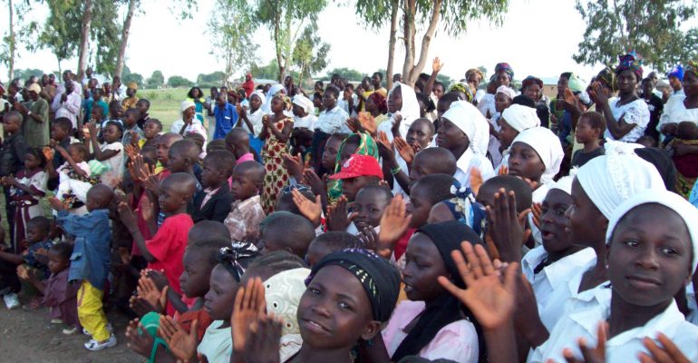 Children clapping